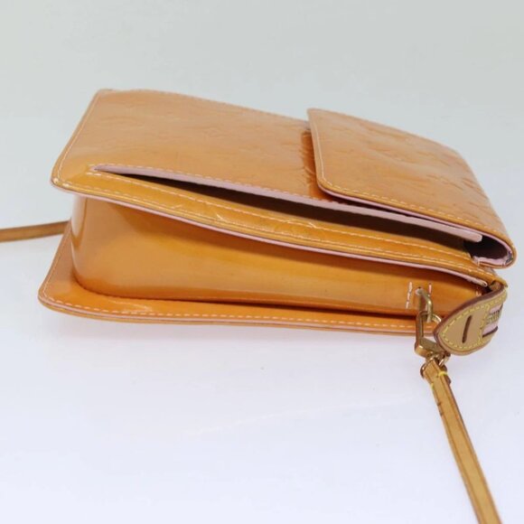 LOUIS VUITTON Monogram Vernis Motto Pouch Marshmallow Pink M91312 LV Auth 84288 - Picture 5 of 15